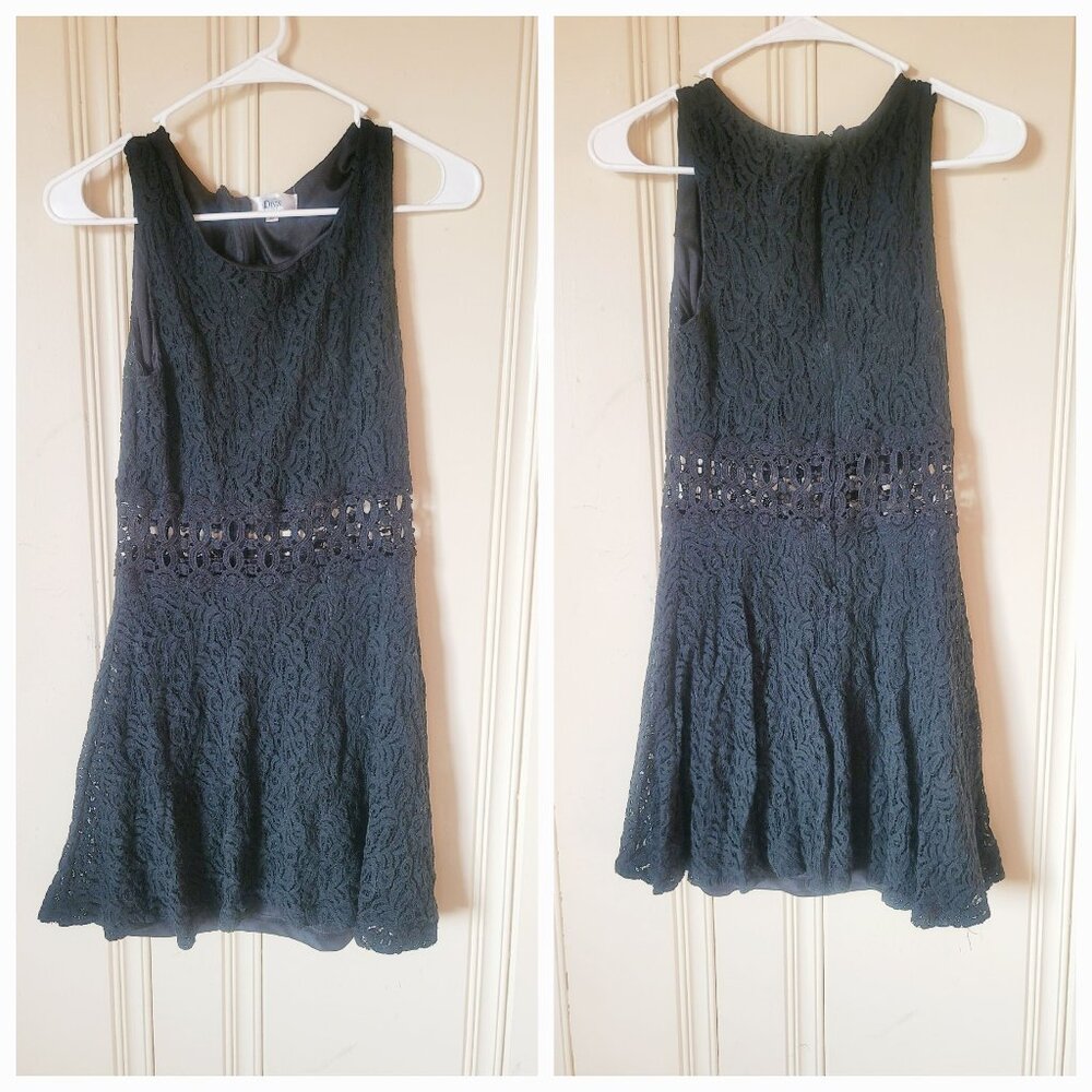 Lacey Strapless Black Dress